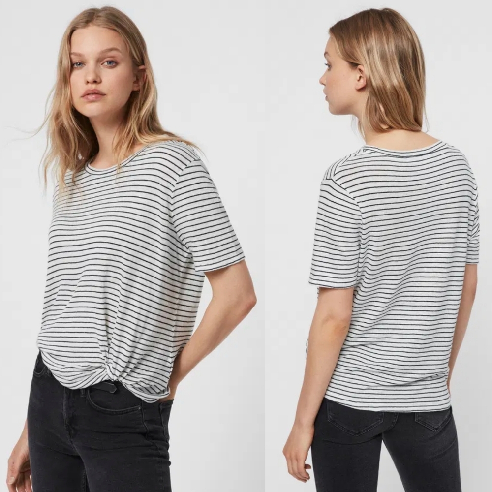 NWT | ALL SAINTS Wilma Stripe Tee | MEDIUM
